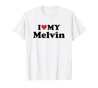 I Love My Melvin Nombre Conjunto Pareja Camiseta