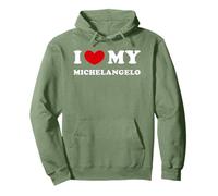 I Love My Michelangelo, Amo A Mi Michelangelo Sudadera con Capucha