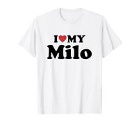 I Love My Milo Nombre Conjunto Pareja Camiseta
