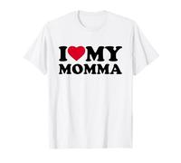 I Love My Momma Heart Grandma Family Camiseta