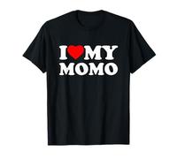 I Love My Momo Heart Family Grandma Camiseta