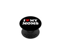 I Love My Moms Gay Pride Two Moms Are Better Than One Mother PopSockets PopGrip Adhesivo