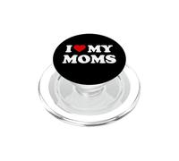 I Love My Moms Gay Pride Two Moms Are Better Than One Mother PopSockets PopGrip para MagSafe