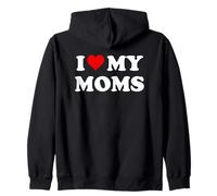 I Love My Moms Gay Pride Two Moms Are Better Than One Mother Sudadera con Capucha