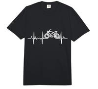 I Love My Motorcycle Cardiograma del Motorista Comfort Colors Adult Heavyweight T-Shirt