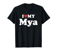 I Love My Mya Nombre Conjunto Pareja Camiseta