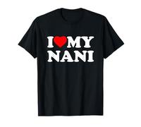I Love My Nani Heart Family Grandma Camiseta