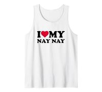 I Love My Nay-Nay Heart Grandma Family NayNay Camiseta sin Mangas