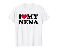 I Love My Nena Heart Grandma Family Camiseta