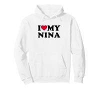 I Love My Nina Heart Grandma Family Sudadera con Capucha