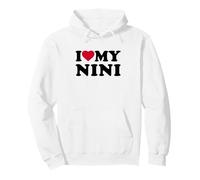 I Love My Nini Heart Grandma Family Sudadera con Capucha