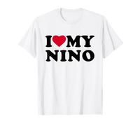 I Love My Nino Heart Family Grandpa Camiseta