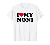 I Love My Noni Heart Grandma Family Camiseta
