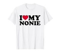 I Love My Nonie Heart Grandma Family Camiseta