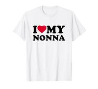 I Love My Nonna Heart Grandma Family Camiseta