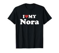 I Love My Nora Nombre Conjunto Pareja Camiseta