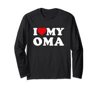 I Love My OMA Heart Family Grandma Manga Larga
