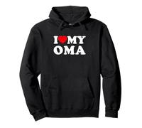 I Love My OMA Heart Family Grandma Sudadera con Capucha