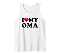I Love My OMA Heart Grandma Family Camiseta sin Mangas