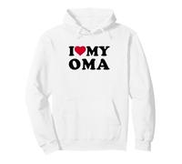 I Love My OMA Heart Grandma Family Sudadera con Capucha