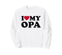I Love My Opa Heart Grandpa Family Sudadera