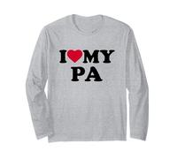 I Love My Pa Heart Grandpa Family Manga Larga
