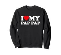 I Love My Pap-Pap Heart Family Grandpa Pappap Sudadera