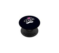 I Love My Papa Funny Father Dad Daddy Heart and Mustache PopSockets PopGrip Adhesivo