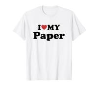 I Love My Paper Camiseta