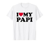 I Love My Papi Heart Family Grandpa Camiseta