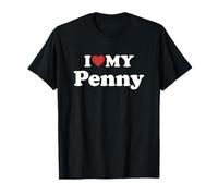 I Love My Penny Nombre Conjunto Pareja Camiseta