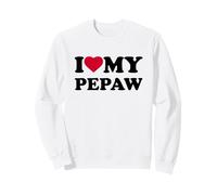 I Love My Pepaw Heart Grandpa Family Sudadera