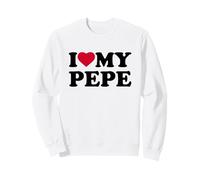 I Love My Pepe Heart Grandpa Family Sudadera