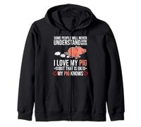I Love My Pig Los Cerdos Son mi espíritu Animales Cerdo doméstico Sudadera con Capucha
