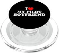 I Love My Pilot Boyfriend PopSockets PopGrip para MagSafe