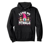 I Love My Pitbull GNOME For Girls and Pitbull Rescue Mom Sudadera con Capucha
