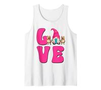 I Love My Pitbull Graphic For Women Girls Cute Dog Mom GNOME Camiseta sin Mangas