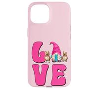 I Love My Pitbull Graphic For Women Girls Cute Dog Mom GNOME Carcasa para iPhone 15