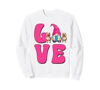 I Love My Pitbull Graphic For Women Girls Cute Dog Mom GNOME Sudadera