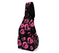 I Love My Pitbull Heart Sling Bag Crossbody Mochila Travel Chest Daypack