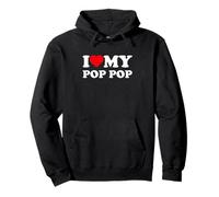 I Love My Pop-Pop Heart Family Grandpa Poppop Sudadera con Capucha
