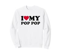I Love My Pop-Pop Heart Grandpa Family Poppop Sudadera