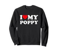 I Love My Poppy Heart Family Grandpa Sudadera