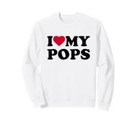 I Love My Pops Heart Grandpa Family Sudadera