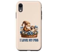 I Love My Pug Grandpa Gnome For Gardening Mom And Pug Owner Carcasa para iPhone XR