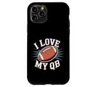 I Love My QB Football Girlfriend Quarterback - Carcasa para iPhone 11 Pro