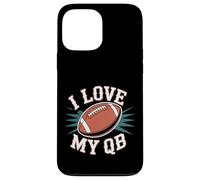I Love My QB Football Girlfriend Quarterback - Carcasa para iPhone 13 Pro MAX