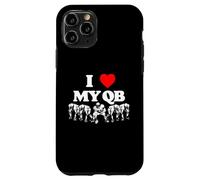 I Love My Quarterback QB Funny Offensive Line Football OL Carcasa para iPhone 11 Pro