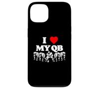 I Love My Quarterback QB Funny Offensive Line Football OL Carcasa para iPhone 13