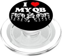 I Love My Quarterback QB Funny Offensive Line Football OL PopSockets PopGrip para MagSafe